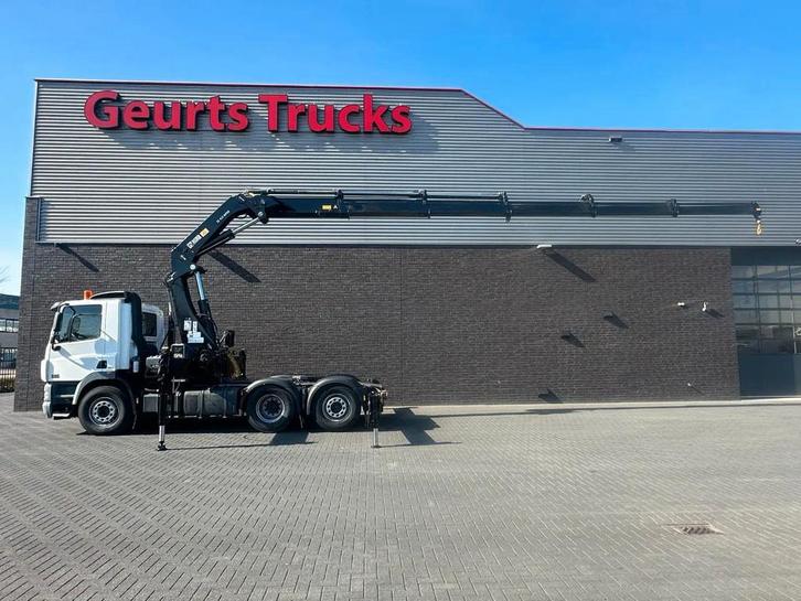 DAF CF 85 410 6X2 + HIAB 422EP-5 HIPRO TREKKER/SATTELZUG/TRA, Auto's, Vrachtwagens, Te koop, ABS, Achteruitrijcamera, Airconditioning