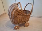 poppenwagen riet, Kinderen en Baby's, Speelgoed | Poppen, Ophalen, Zo goed als nieuw, Overige typen