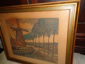 M.Flament (Brussel 1884) -Mooie schilderij -Zie PIRON, BAS.. beschikbaar voor biedingen