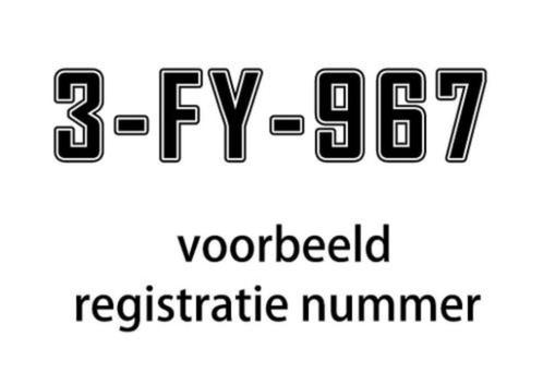 Boot registratie nummer stickers set van 2 stuks, Collections, Autocollants, Neuf, Autres types, Envoi