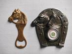 🐴 🐎 Flesopener + Barometer Paarden, Antiek en Kunst, Curiosa en Brocante, Ophalen of Verzenden