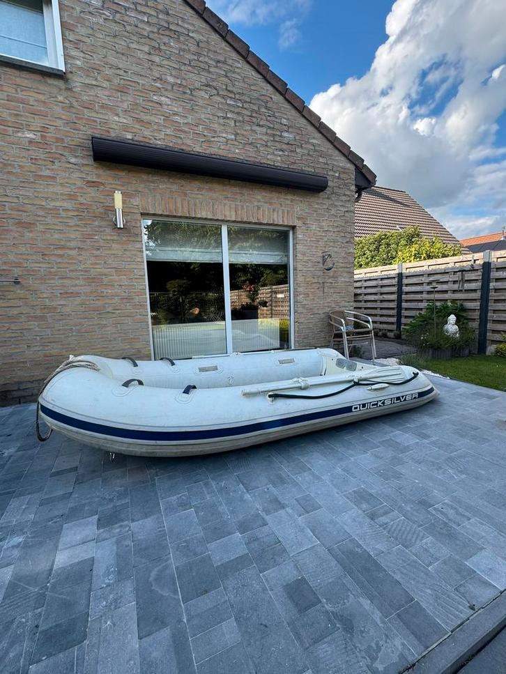 Quicksilver 340 met polyester vloerplaten – Topdeal!, Watersport en Boten, Rubberboten, Gebruikt, Quicksilver, Overige materialen