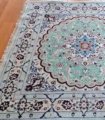 Handgeknoopte Perzisch zijde tapijt 190x190cm