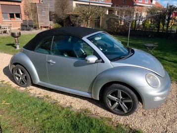 VW New Beetle Cabriolet 19TDI, full optio 197 000 km, 105 ch, Autos, Cuir, Argent ou Gris, Achat, Cabriolet