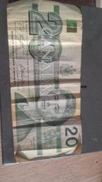 Billet 20 1991 chiffonné, Postzegels en Munten, Bankbiljetten | Nederland