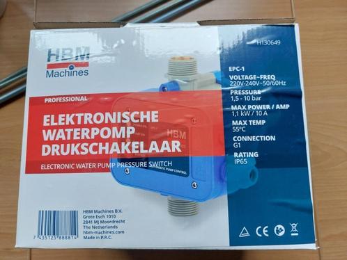 HBM Elektronische waterpomp drukschakelaar van 1,5 tot 10 Ba, Jardin & Terrasse, Pompes à eau, Utilisé, Électrique, Autres types