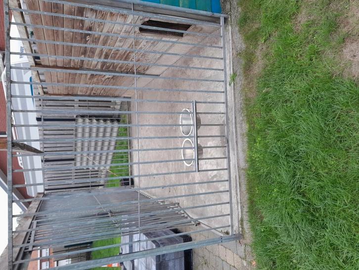 Hondenhok  + binnenhok te koop, Dieren en Toebehoren, Hondenhokken, Zo goed als nieuw, Hondenhok, Ophalen