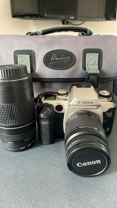 Canon EOS 50E analoge camera met extra lens, Audio, Tv en Foto, Fotocamera's Analoog, Zo goed als nieuw, Canon, Ophalen of Verzenden
