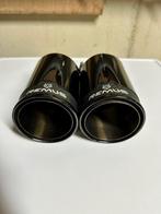 Remus RVS/Black Chrome Uitlaatsierstukken – 98mm – Set van 2, Ophalen of Verzenden, Gebruikt, Universele onderdelen