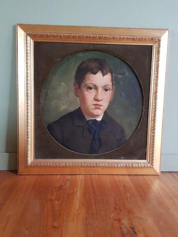 Schilderij olieverf 19e eeuw. beschikbaar voor biedingen