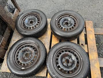 4 winterwielen Opel 5x110 15 inch beschikbaar voor biedingen
