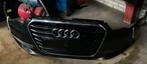 Origineel Voorbumper met Grill Audi A6 sedan 2016 zwart, -, Origine de la pièce connue, Enlèvement, Utilisé