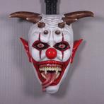 Décoration murale avec masque de clown effrayant, hauteur 15, Enlèvement, Neuf