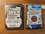 2x2,5” hdd: 500GB WD & 640GB Toshiba, Computers en Software, Harde schijven, Zo goed als nieuw, Laptop, 500GB, SATA