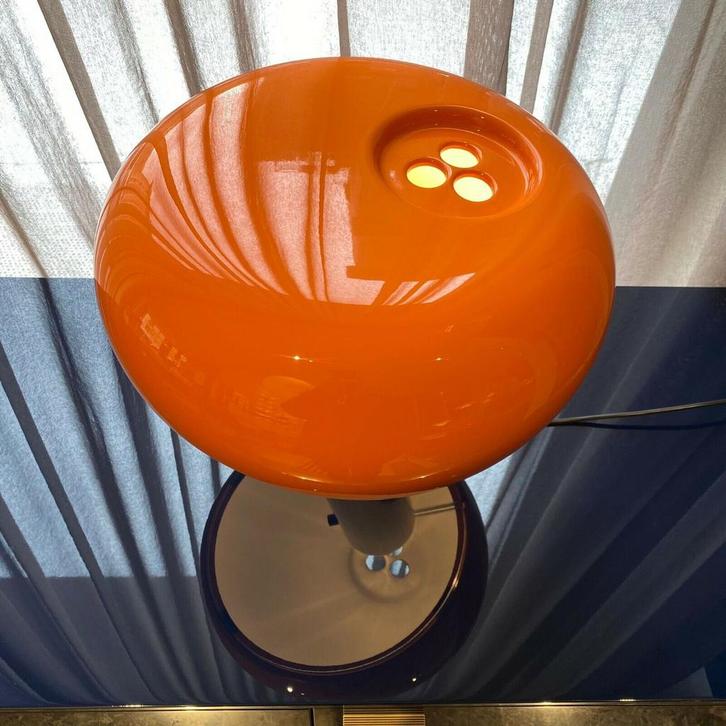 Lampe Flos Snoopy Abat jour Orange, Huis en Inrichting, Lampen | Tafellampen, Zo goed als nieuw, Glas