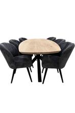 Deens ovale eettafel 240 Eikenhout, 100 tot 150 cm, Eikenhout, Ophalen of Verzenden, Vijf personen of meer