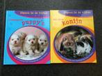 Dieren in de kijker: het lieve konijn + ondeugende puppy's, Boeken, Ophalen, Zo goed als nieuw, Non-fictie