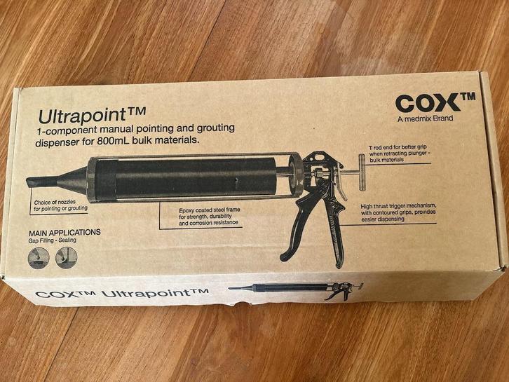 COX Ultrapoint mortelpistool, Doe-het-zelf en Bouw, Overige Doe-Het-Zelf en Bouw, Zo goed als nieuw, Ophalen