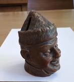 spaarpot, tirelire à casser, terra cotta, mongoolse krijger, Ophalen of Verzenden