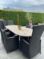Tuinset bestaande uit 6 stoelen waarvan 2 verstelbaar, Tuin en Terras, Tuinsets en Loungesets, Ophalen, Tuinset