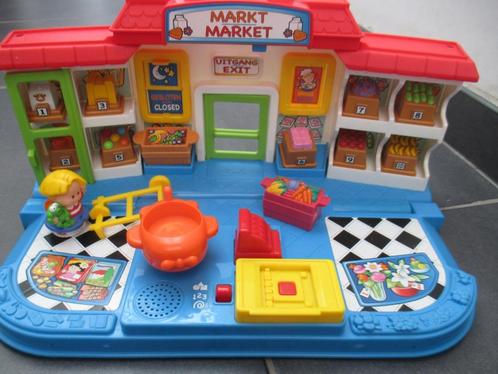 Fisher Price Market+ geluid, vele accessoires, popje, kar, Enfants & Bébés, Jouets | Fisher-Price, Utilisé, Set de jeu, Sonore