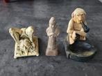 3 statuettes terre cuite, objets de curiosité, Enlèvement ou Envoi
