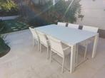 Tuinset - Terrastafel + 6 stoelen, Tuin en Terras, Ophalen of Verzenden, Zo goed als nieuw, Rechthoekig