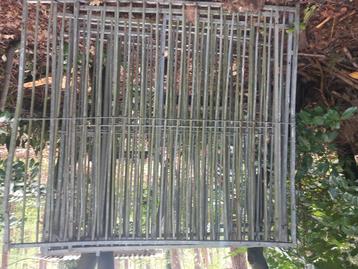afsluiting aluminium, Tuin en Terras, Ophalen, Met poort, Gebruikt, Aluminium