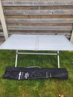 BRUNNER ALUMINIUM KAMPEERTAFEL MET DRAAGTAS, Ophalen, Gebruikt