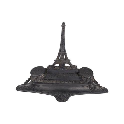 Tinnen Inktpot - Souvenir van Parijs met de Eiffeltoren, Antiek en Kunst, Antiek | Woonaccessoires, Ophalen of Verzenden