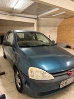 Opel Corsa 2001, benzine, zonder keuring zo meenemen., Auto's, Stof, Blauw, Handgeschakeld, Grijs