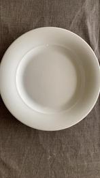 Assiette blanche ronde en porcelaine, Comme neuf, Uni, Enlèvement, Porcelaine