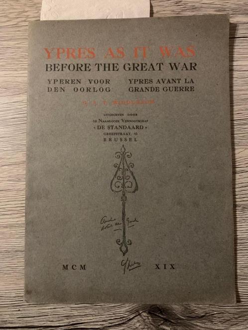 (IEPER) Yperen voor den oorlog., Livres, Histoire & Politique, Utilisé, Enlèvement ou Envoi