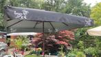 Parasol Brugse Zot 3x3 meter en betonnen voeten, Tuin en Terras, Parasols, Ophalen, Zo goed als nieuw