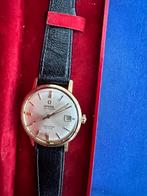 Omega Seamaster De Ville Automatic Gouden Herenhorloge, Ophalen, Leer, Polshorloge, Zo goed als nieuw