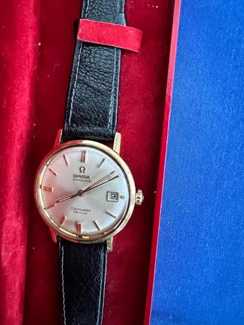 Omega Seamaster De Ville Automatic Gouden Herenhorloge, Handtassen en Accessoires, Horloges | Heren, Zo goed als nieuw, Polshorloge