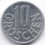 Autriche : 10 Groschen 1980 Ref 6205, Timbres & Monnaies, Monnaies | Europe | Monnaies non-euro, Autriche, Enlèvement ou Envoi