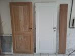 Witte houten deur (zonder kassement), Doe-het-zelf en Bouw, Ophalen, 80 tot 100 cm, Binnendeur, Zo goed als nieuw