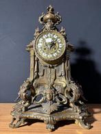 (45) Antieke Franse Bronzen Regency stijl Pendule ca.1880, Antiek en Kunst, Antiek | Klokken, Ophalen of Verzenden