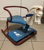 Vintage Metalen Schommelpaard - Merk Mobo - Speciaal, Antiek en Kunst, Ophalen of Verzenden