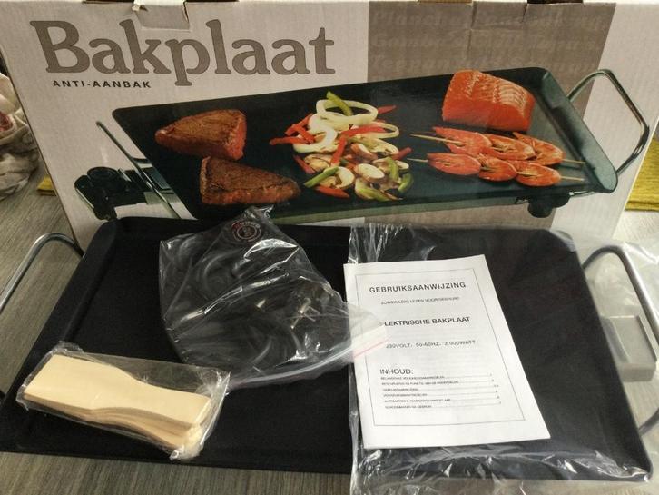 Grillplaat/Bakplaat. Nieuw! Teflon krasvaste anti-aanbaklaag, Elektronische apparatuur, Grillplaten, Nieuw, Tafelgrill, Ophalen