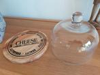 kaasstolp in glas en hout, merk Gusta, Huis en Inrichting, Ophalen of Verzenden, Nieuw, Glas, Schaal of Schalen