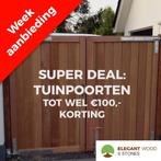 Massief Bangkirai poorten in diverse uitvoeringen MAATWERK!, Tuin en Terras, Ophalen of Verzenden, Nieuw