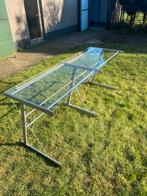 2x bureaus met glas, Huis en Inrichting, Ophalen