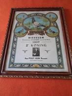 heel grote kader duivensport  jaar 1937, Ophalen, Gebruikt, Reclamebord