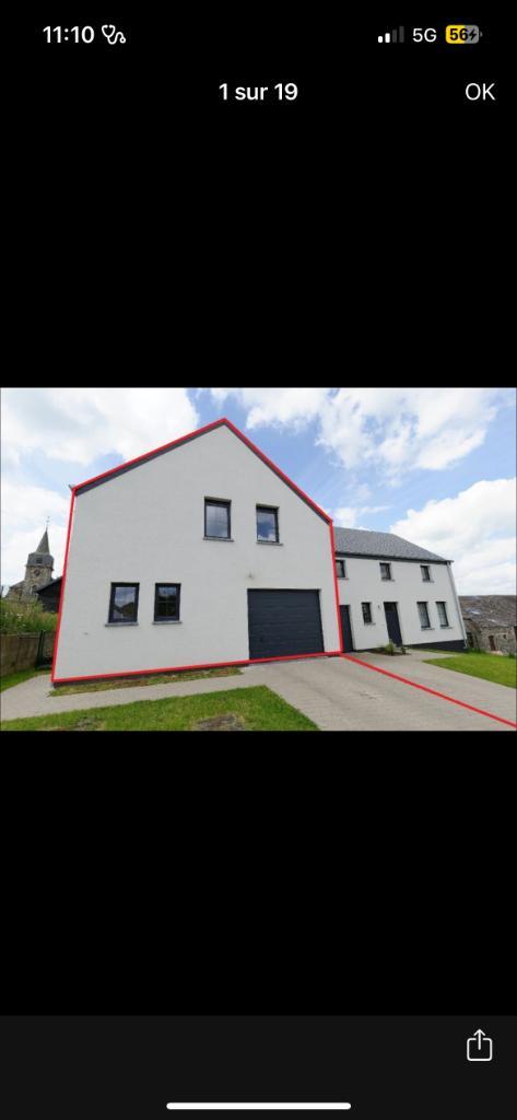 Maison à louer, Immo, Huizen te huur, Provincie Luxemburg, Twee onder één kap, Via bemiddelaar