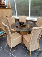 Tuinset +kast + bijzettafel + 5 stoelen regio Mechelen, Ophalen, Zo goed als nieuw, Bijzettafel, Tuinset