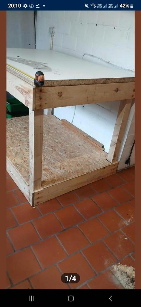 Werktafel met opberg ruimte, Doe-het-zelf en Bouw, Werkbanken, Ophalen