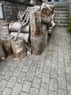Bos de chauffage à donner sapin sec., 3 tot 6 m³, Ophalen, Blokken