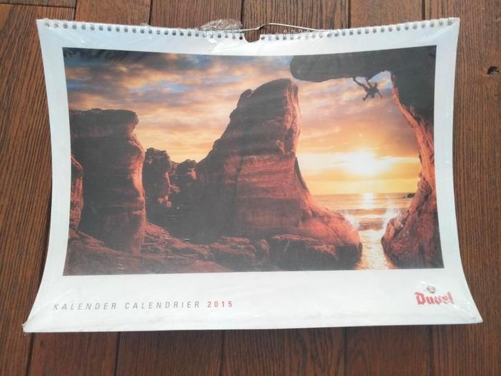 Duvel-kalender. Nieuw verpakt. 2015. Conditie zie foto, Verzamelen, Biermerken, Zo goed als nieuw, Duvel, Ophalen of Verzenden